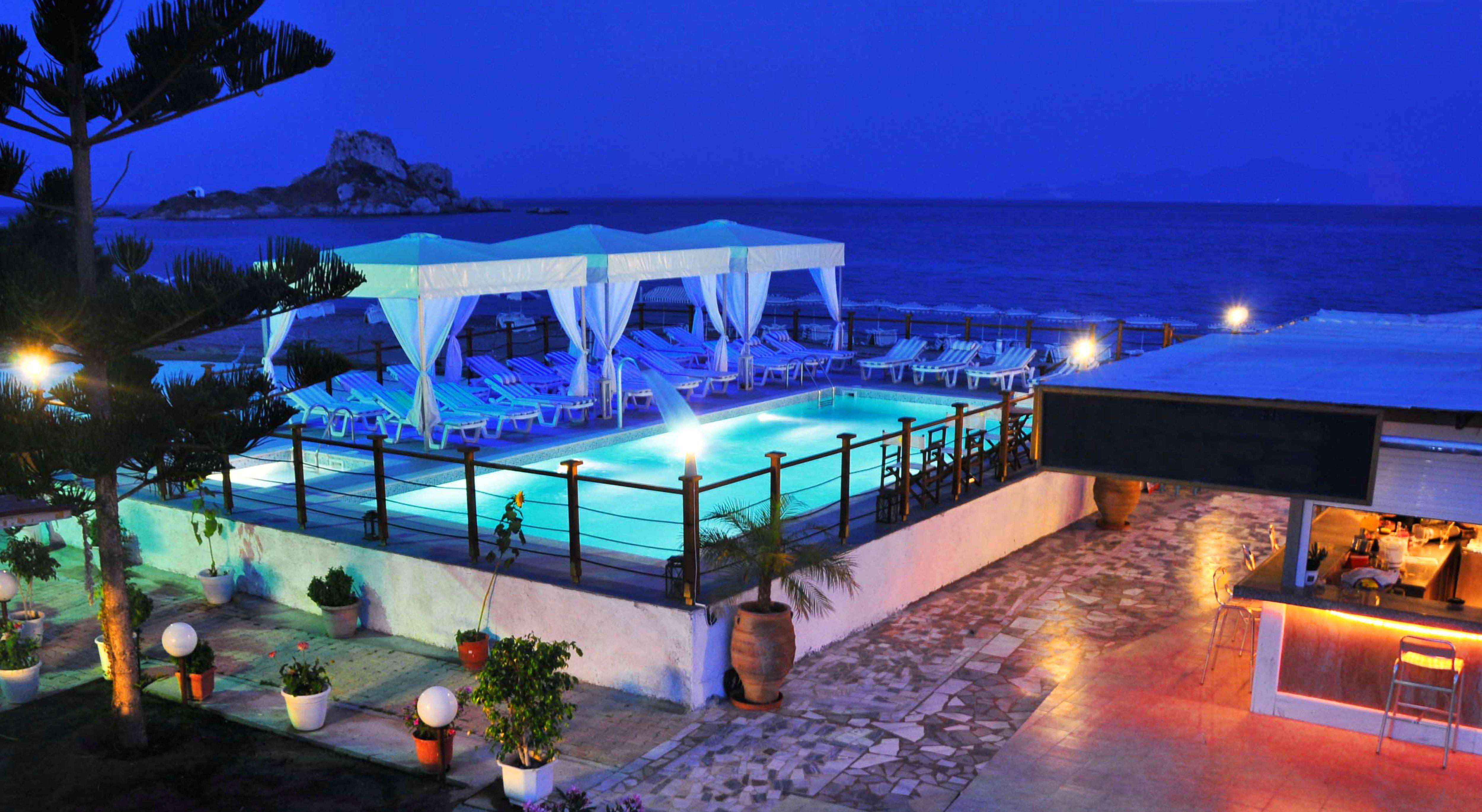 Sacallis Inn Beach Hotel Kefalos  Bagian luar foto
